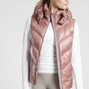 Athleta Lofty Down Water Repellent Vest Jacket